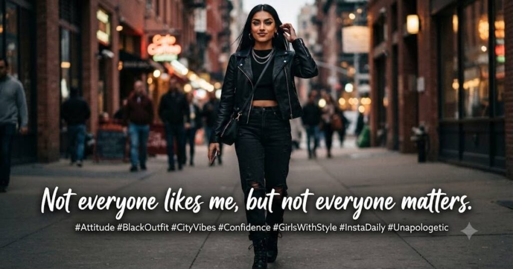 Attitude Black Captions for Instagram for Girls