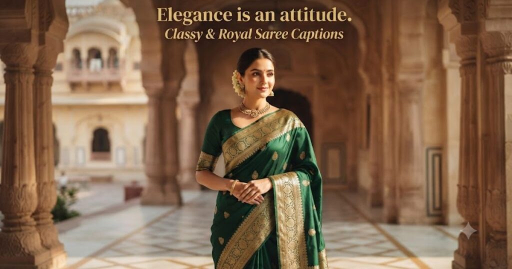 Classy & Royal Saree Captions