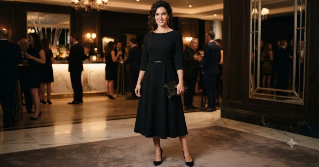 Classy Black Dress Captions