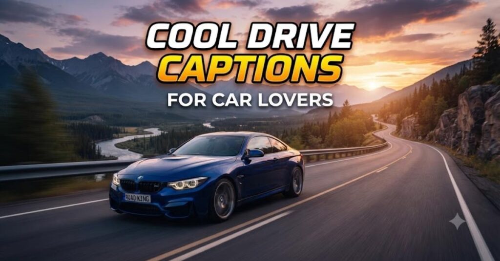 Cool Drive Captions for Car Lovers