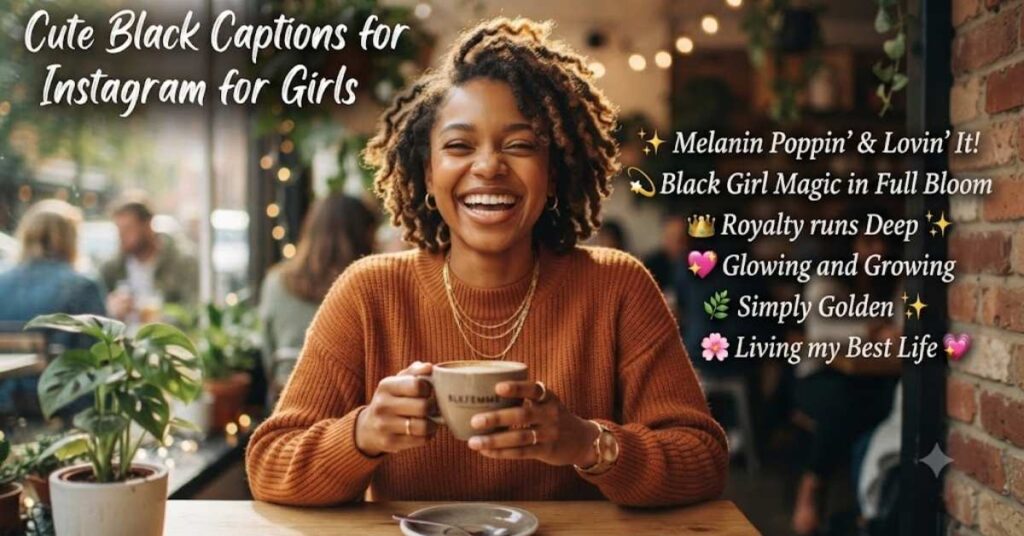 Cute Black Captions for Instagram for Girls