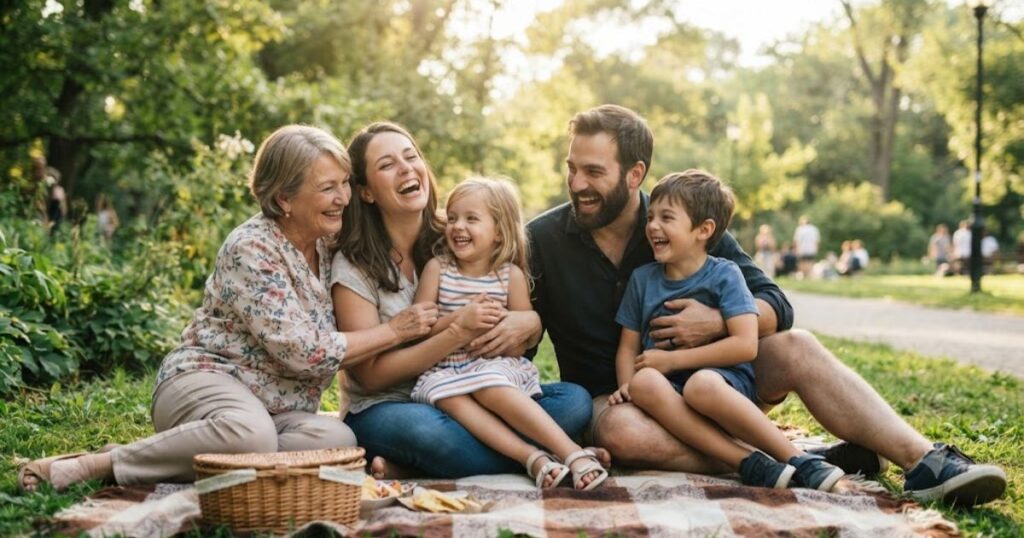 Happy Family Time Captions