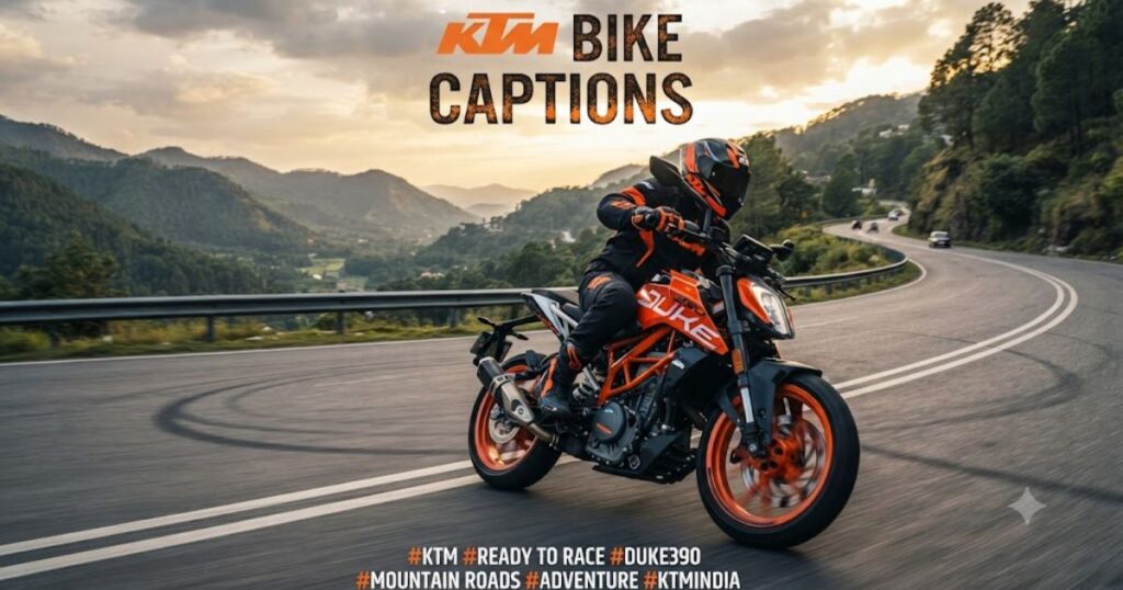 KTM Bike Captions