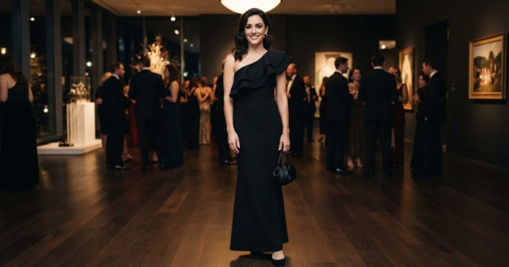 One Word Black Dress Captions