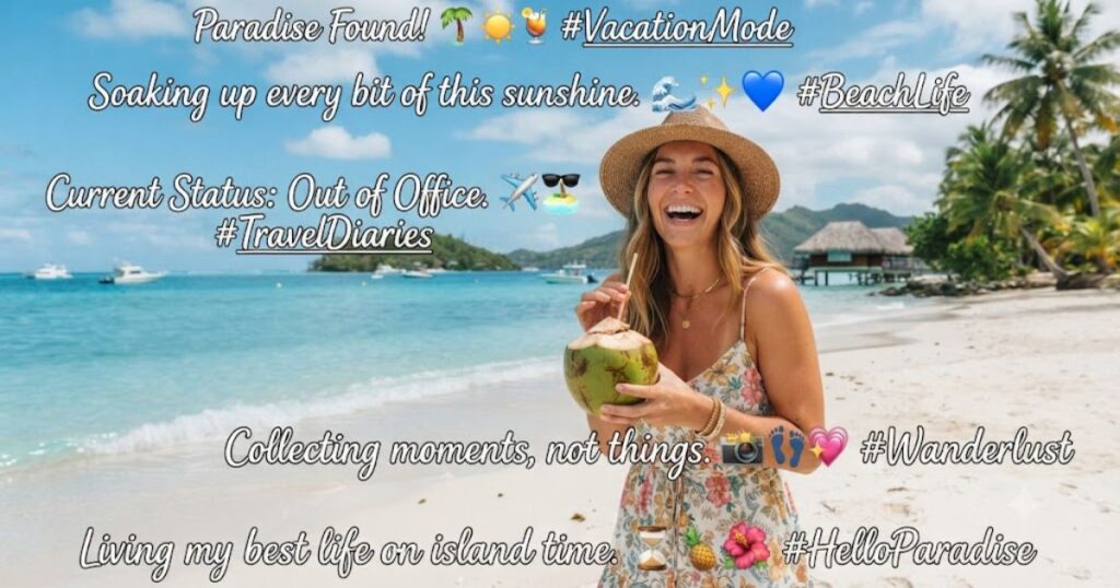 Travel & Vacation Instagram Captions With Emoji