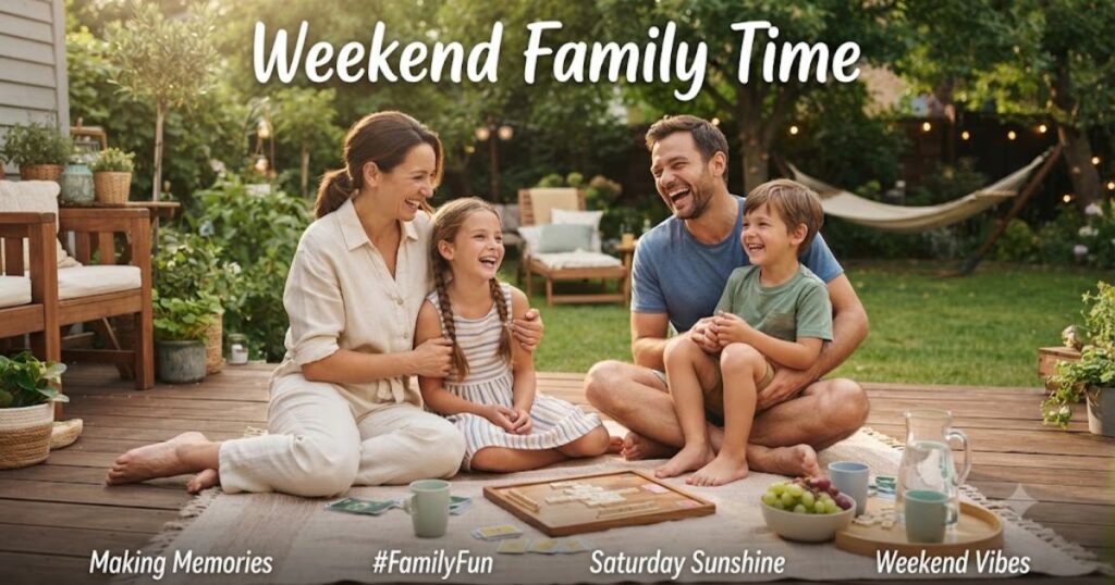 Weekend Family Time Captions