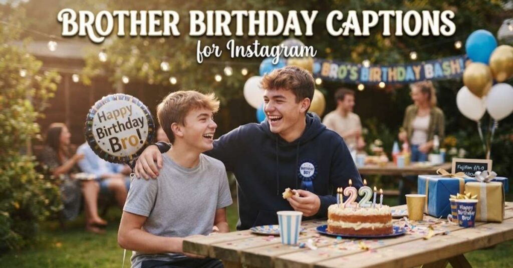 Brother Birthday Captions for Instagram