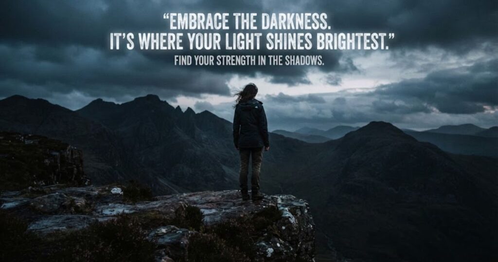 Dark Inspirational Captions