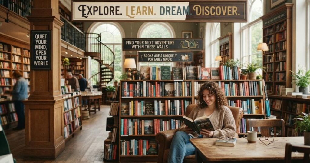 Inspirational Library Captions