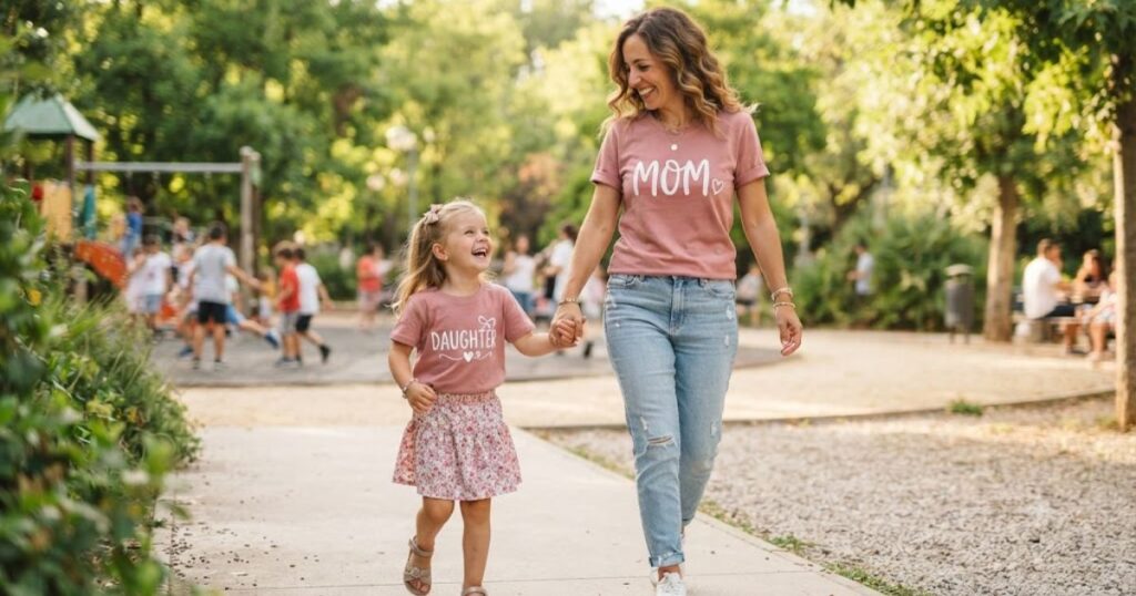 🎀 Mom & Daughter Twinning T Shirt Moments