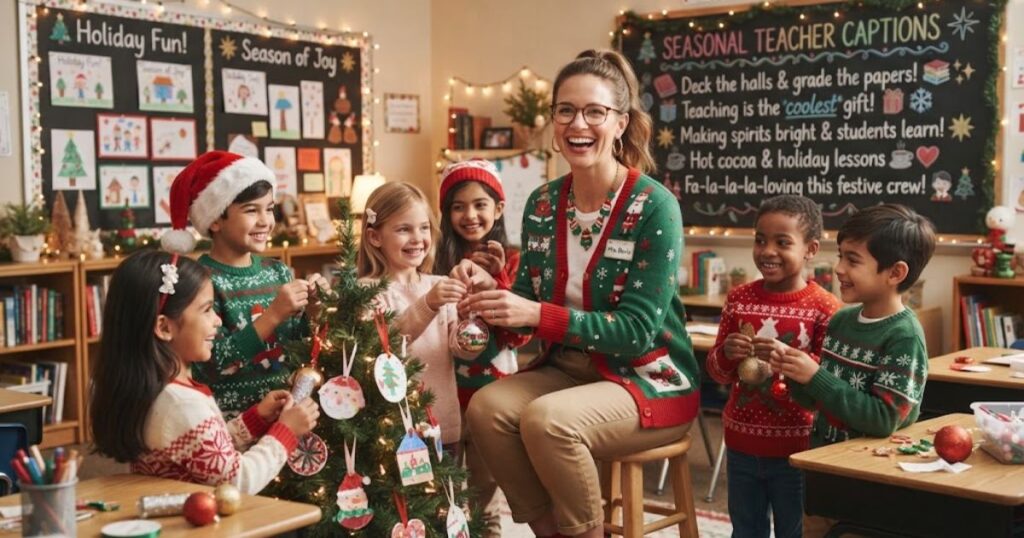 🎄 Seasonal Teacher Captions