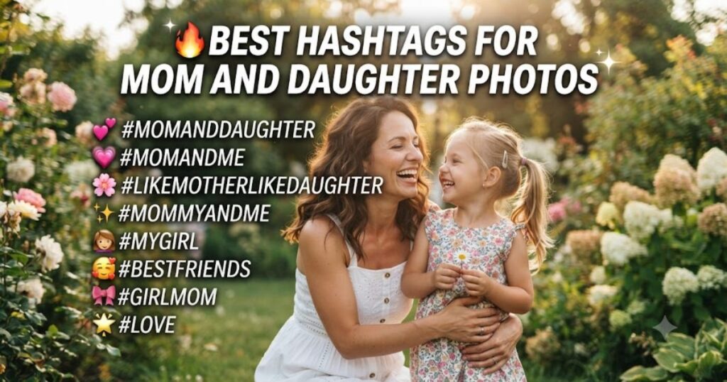 🔥 Best Hashtags for Mom and Daughter Photos