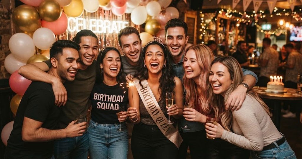 Birthday Captions for Group Photos