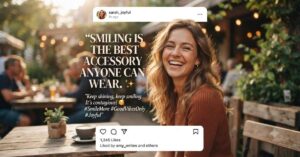 caption for instagram post about smile