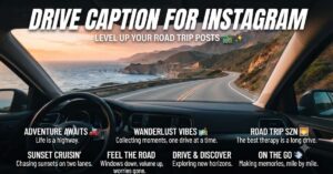 drive caption for instagram