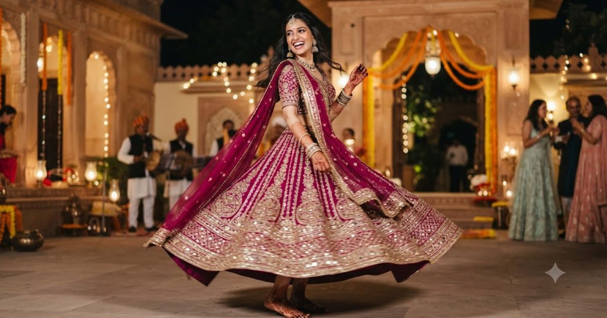 ghagra caption for instagram